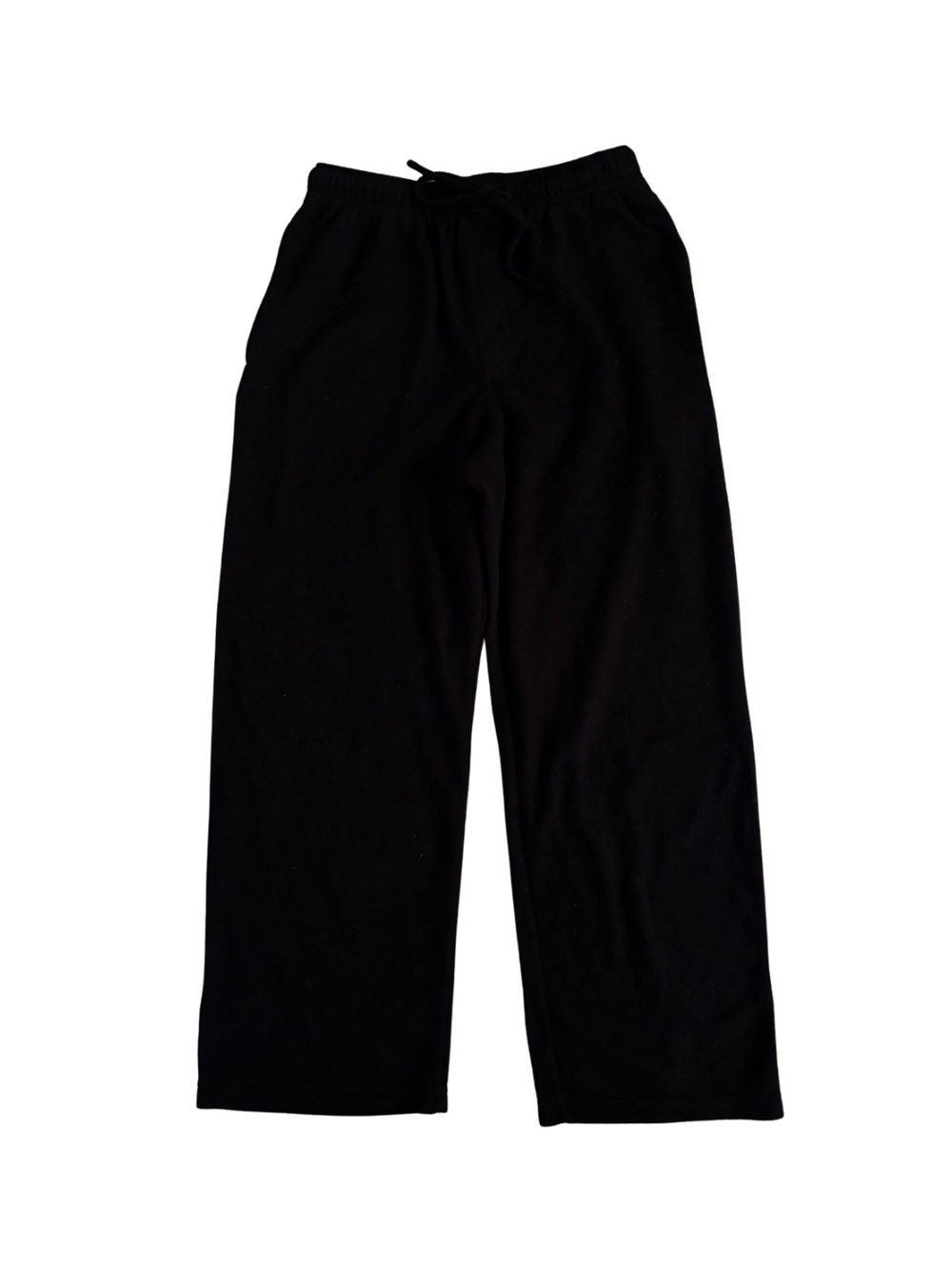 Merona Black Wide Leg Fleece Drawstring Pants